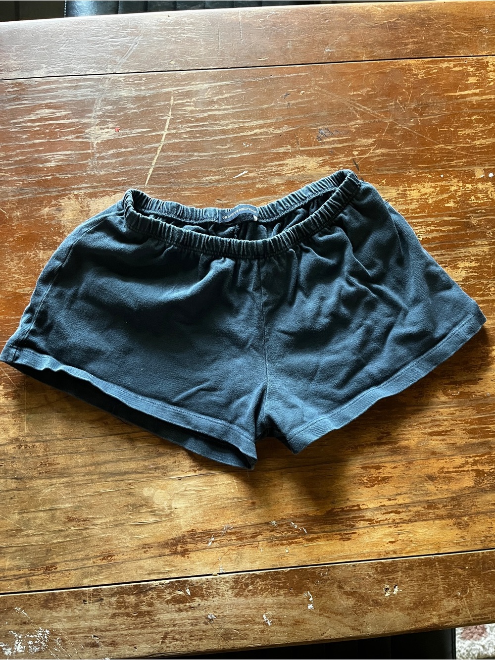 Women’s Navy Elastic-Waist Casual Shorts